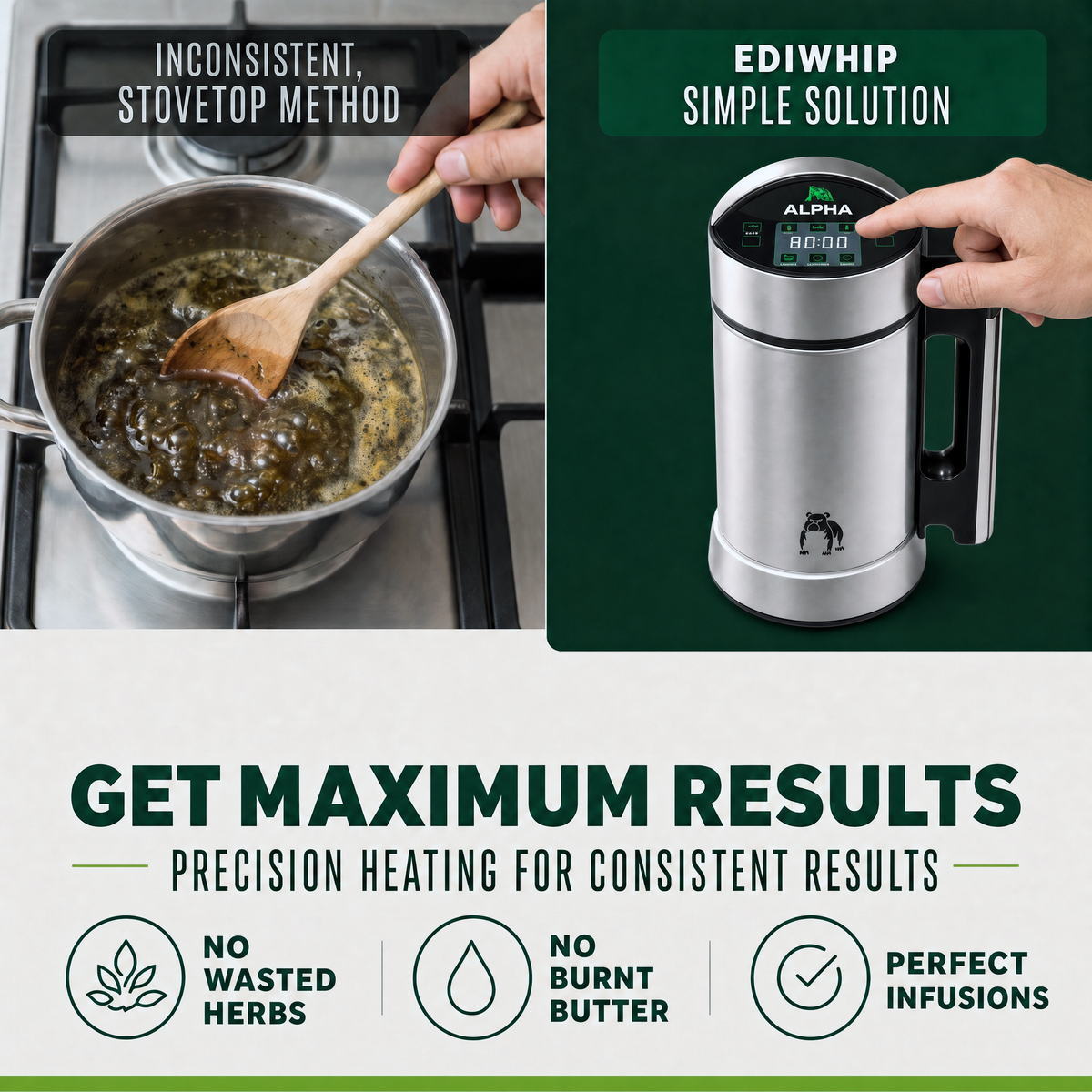 EdiWhip Decarboxylator and Infuser Machine for Magical Butter Oil Tinctures Gummy Maker