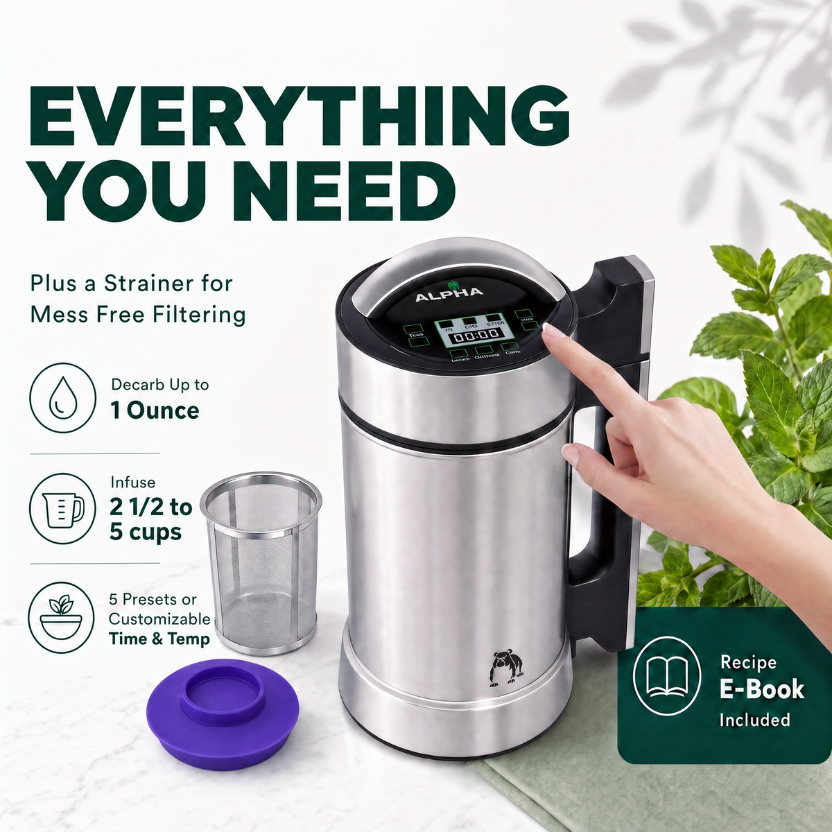 EdiWhip Decarboxylator and Infuser Machine for Magical Butter Oil Tinctures Gummy Maker