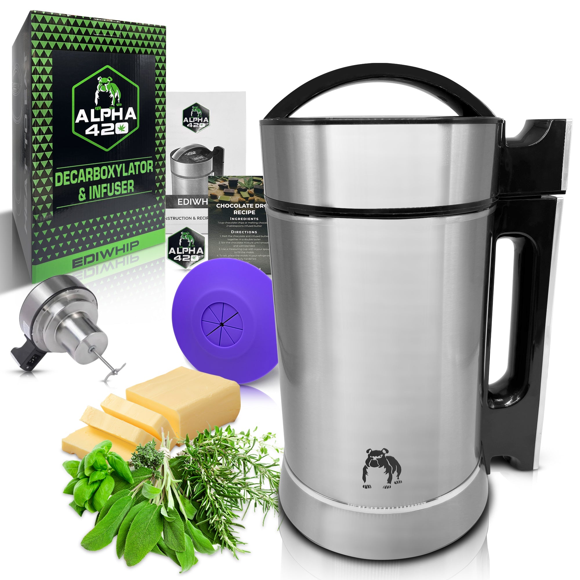 butter maker oil infuser decarboxylator and infuser herb machine maker