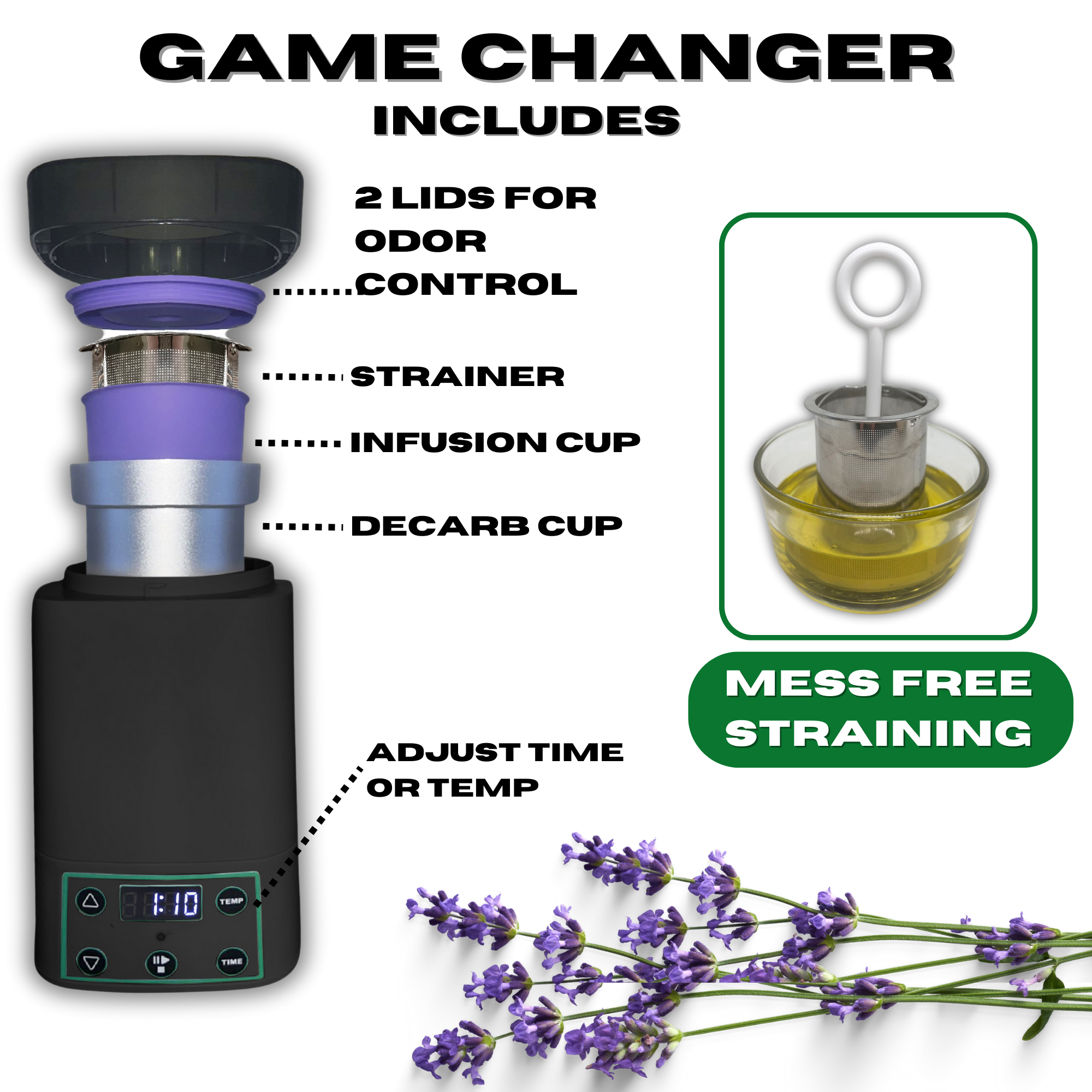 Magic Butter Maker Decarboxylator and infuser for cannabis gummy maker butter churner oil extractor