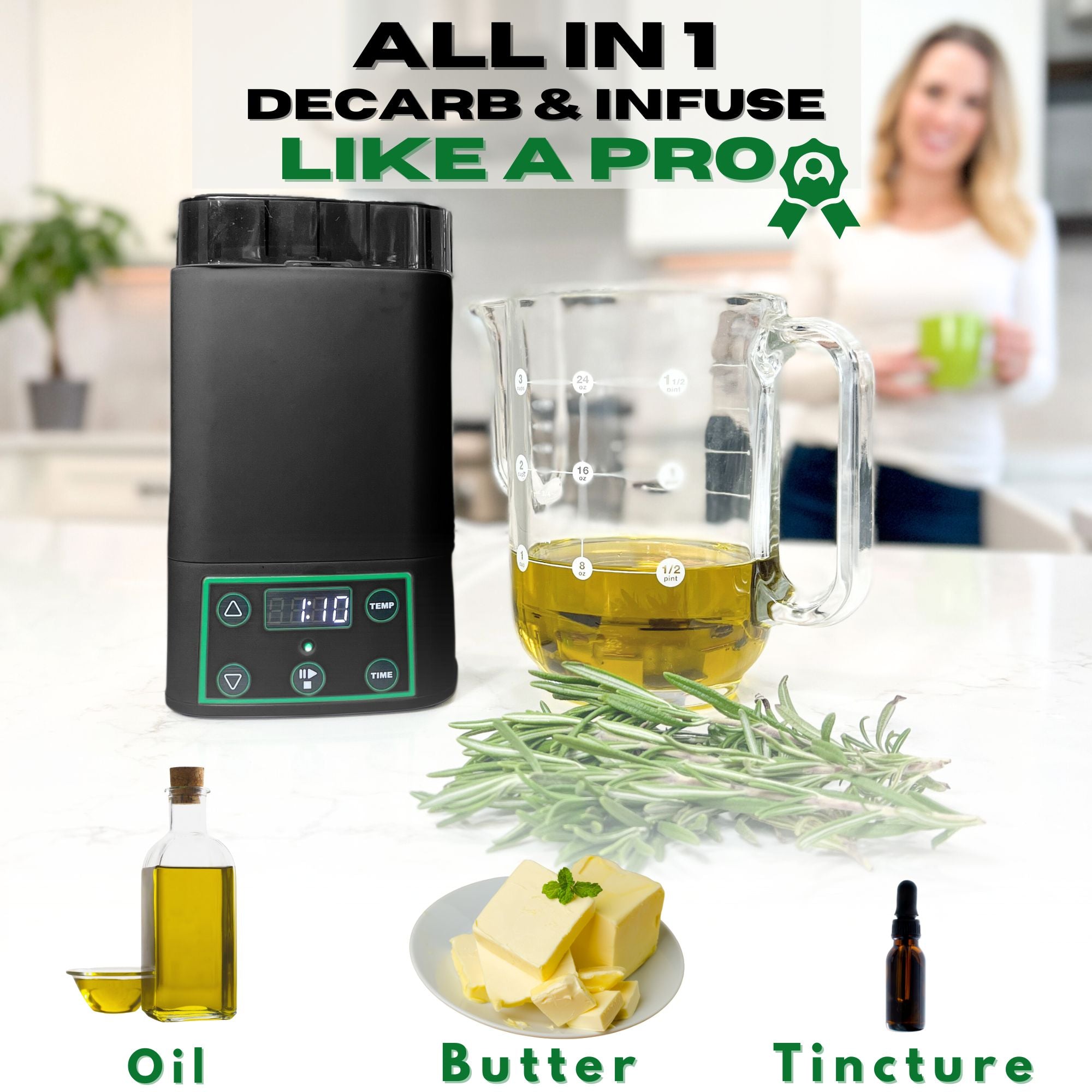 Magic Butter Maker Decarboxylator and infuser for cannabis gummy maker butter churner oil extractor