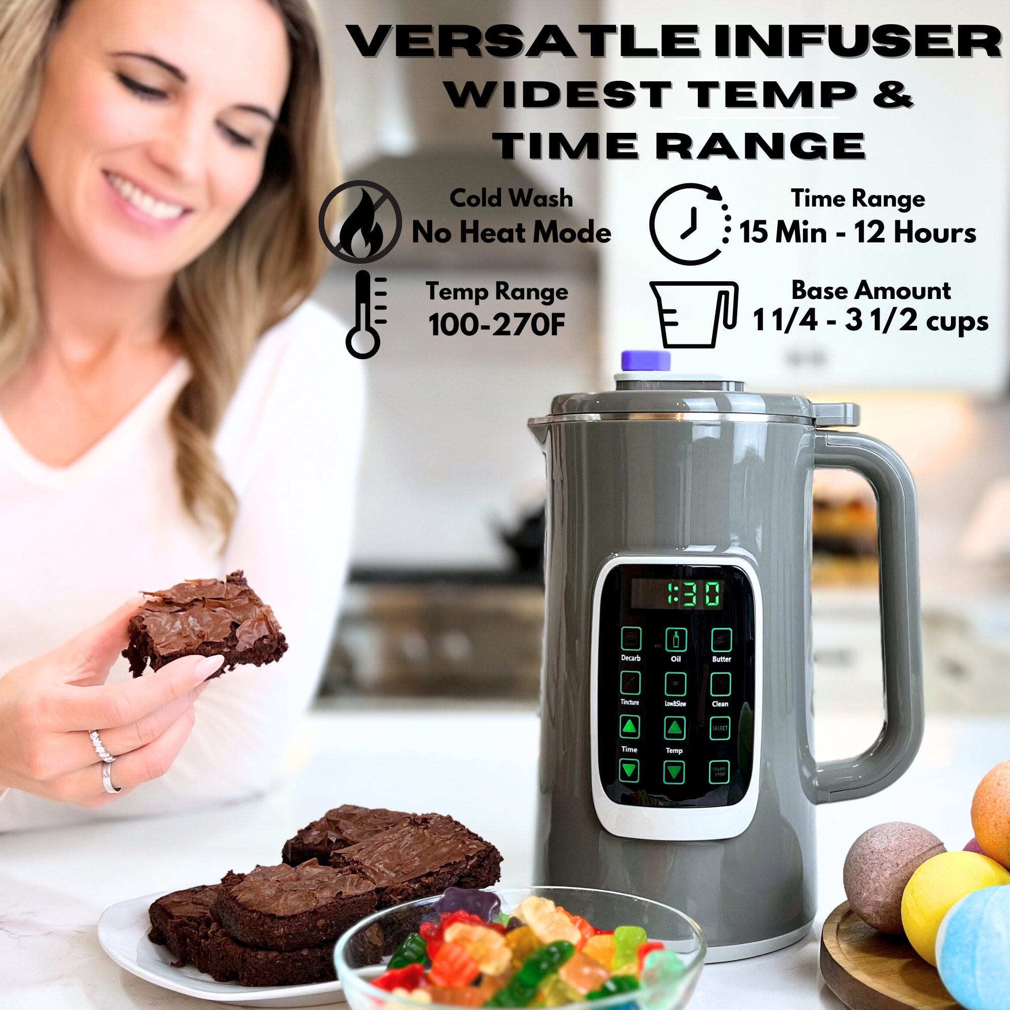 Magic Butter Maker Decarboxylator and infuser for cannabis gummy maker butter churner oil extractor