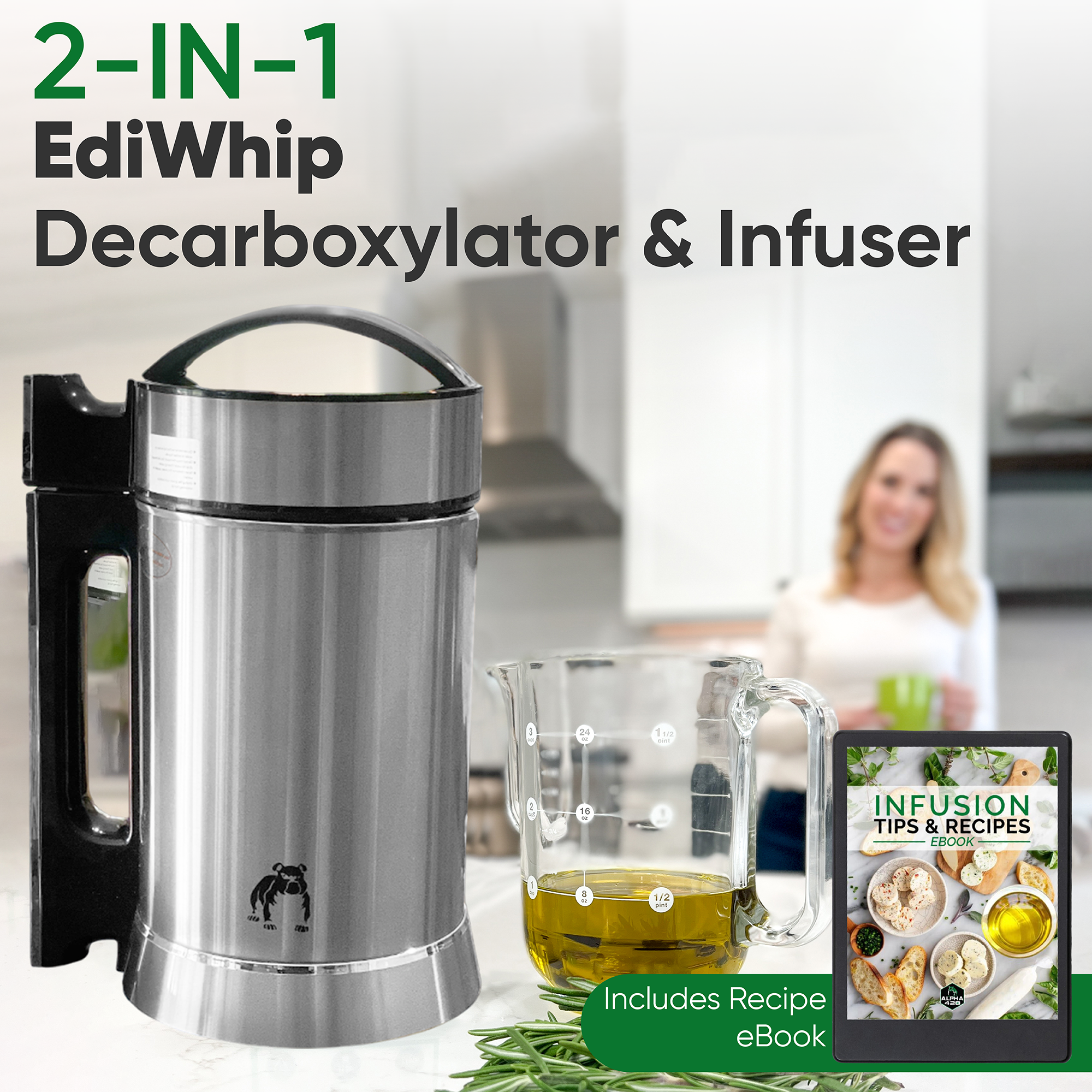 decarboxylator and infuser to make magic butter oil or tincture, decarboxylation machine, decarb, decarber make magical infusions