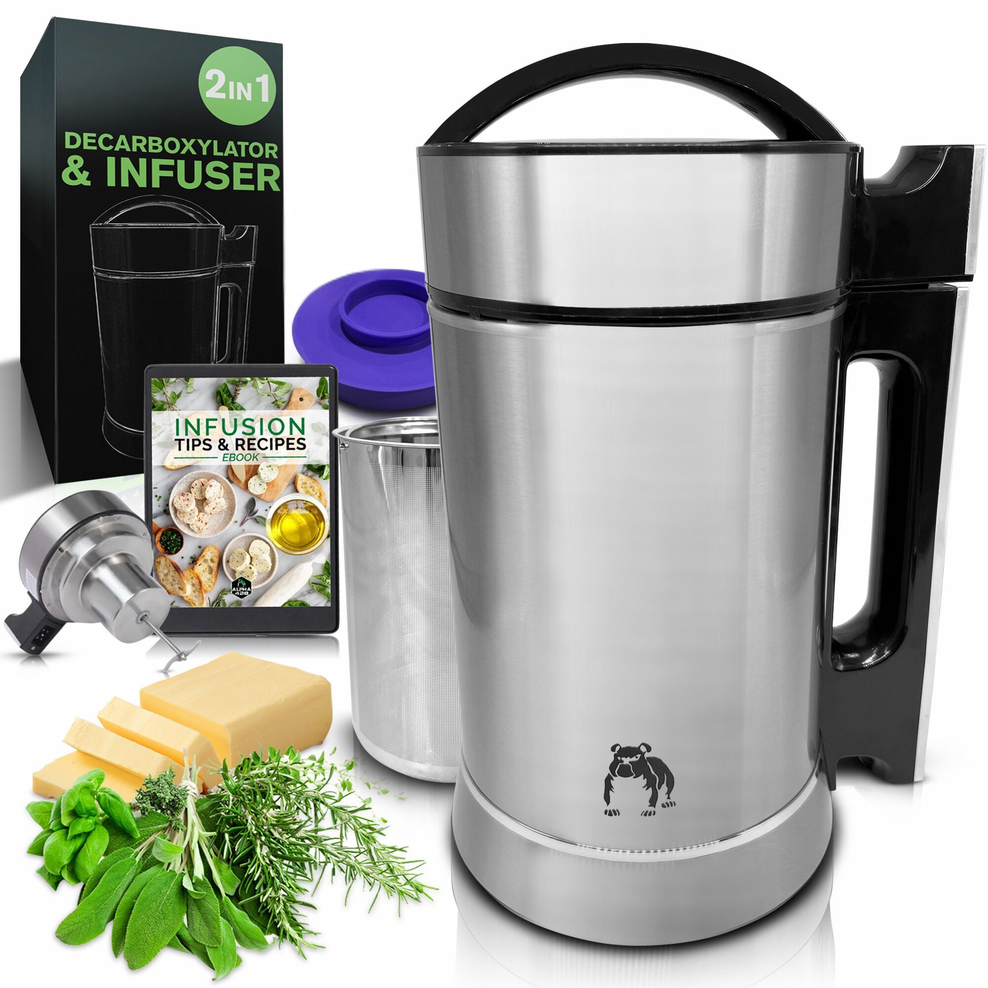 Open Box Butter Maker, Oil Infuser, & Decarboxylator Machine | EdiWhip