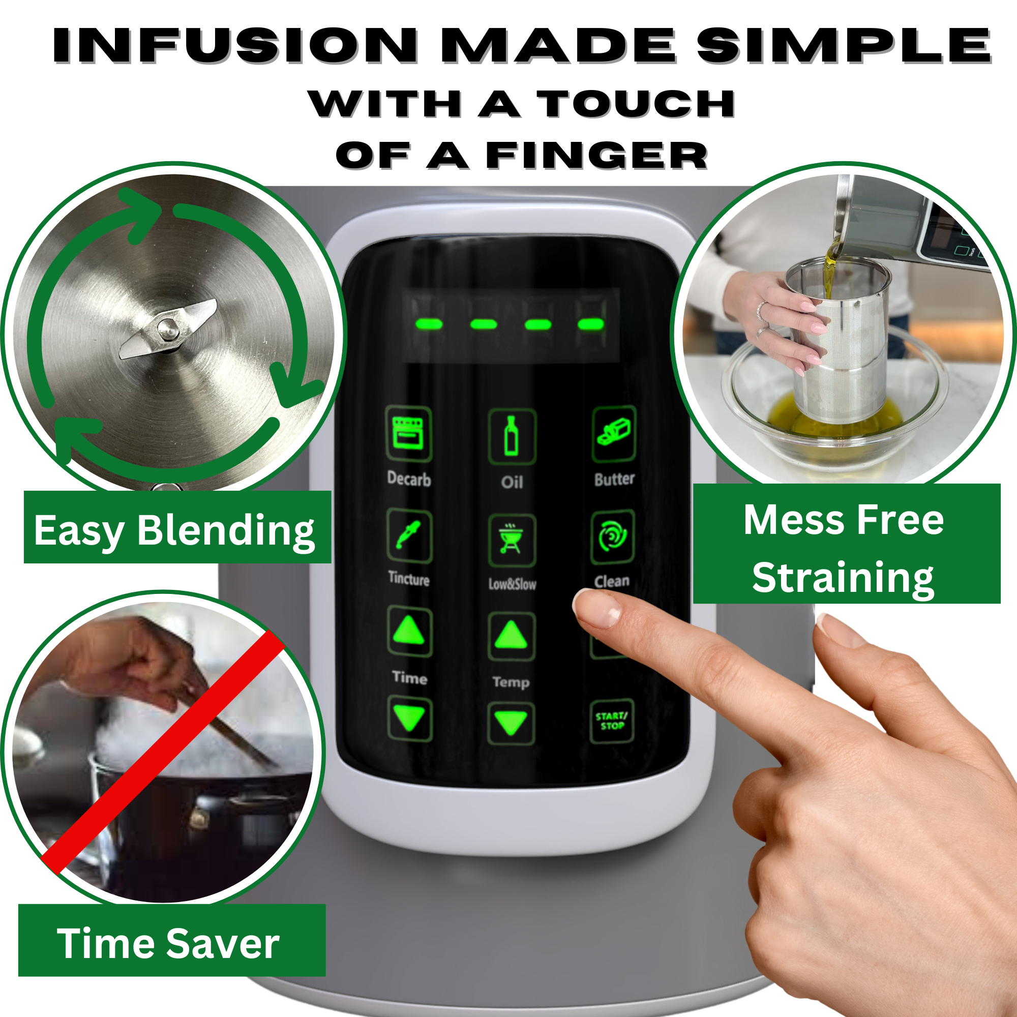 Magic Butter Maker Decarboxylator and infuser for cannabis gummy maker butter churner oil extractor